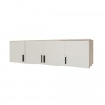 Антресоль для шкафа Лагуна 160, Дуб крафт серый, Кашемир