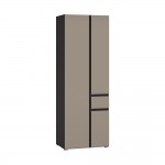 Шкаф комбинированный Сидней 13.18, Антрацит, Веллюто Капучино