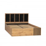 Каркас кровати Либерти 51.20 (ш. 1400), Дуб вотан, черный