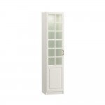 Ливерпуль Шкаф - витрина Белый, ясень ваниль