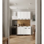 Кухня Осло, 1,2м Карбон Фарфор