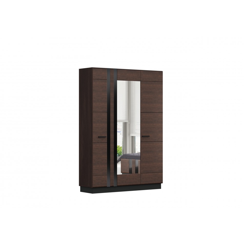 Шкаф трехстворчатый Магнолия, Дерево, Орех