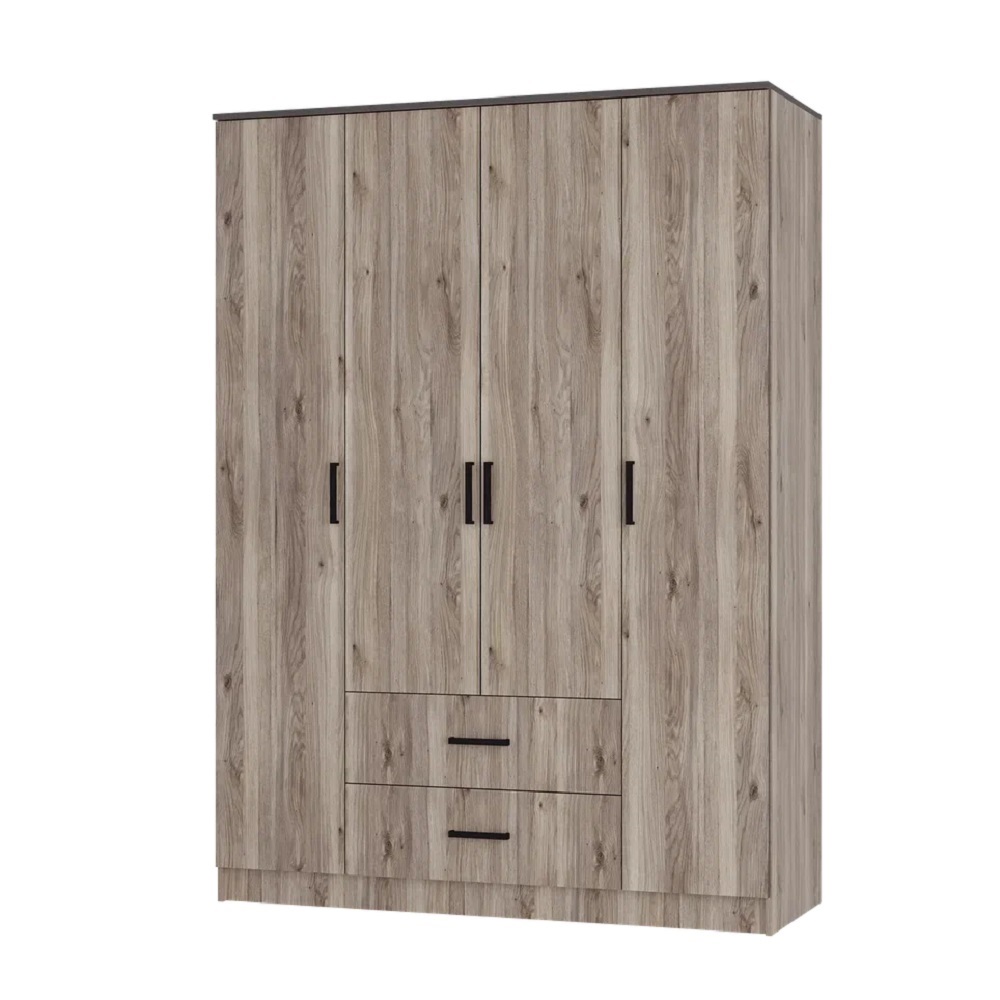 Шкаф 4-х створчатый Титан, Дуб смоки