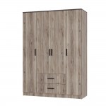 Шкаф 4-х створчатый Титан, Дуб смоки