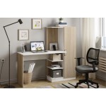 Стол компьютерный Бейсик, Дуб сонома, Белый