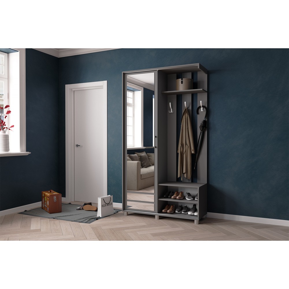 Прихожая Ларго-2, Графит серый