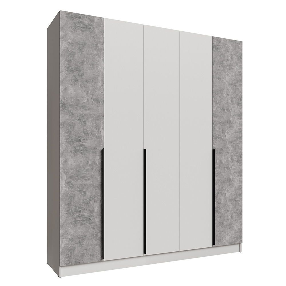 Шкаф Мадрид (2,0) без зеркала белый/ателье светлое