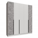 Шкаф Мадрид (2,0) без зеркала белый/ателье светлое