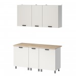 МК Аленушка 1,6м в.3 Лаванда Молочный,скоба черный,сонома