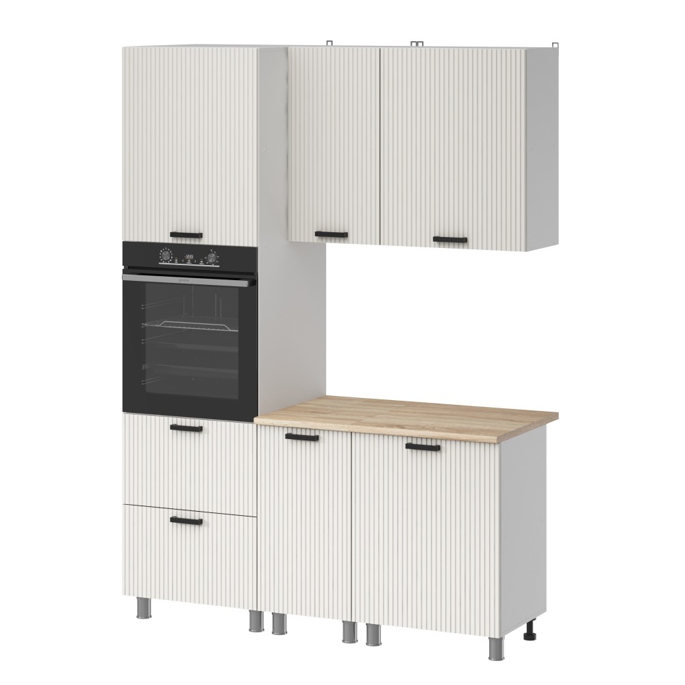 МК Аленушка 1,6м ПД Лотос Молочный,скоба антрацит,сонома