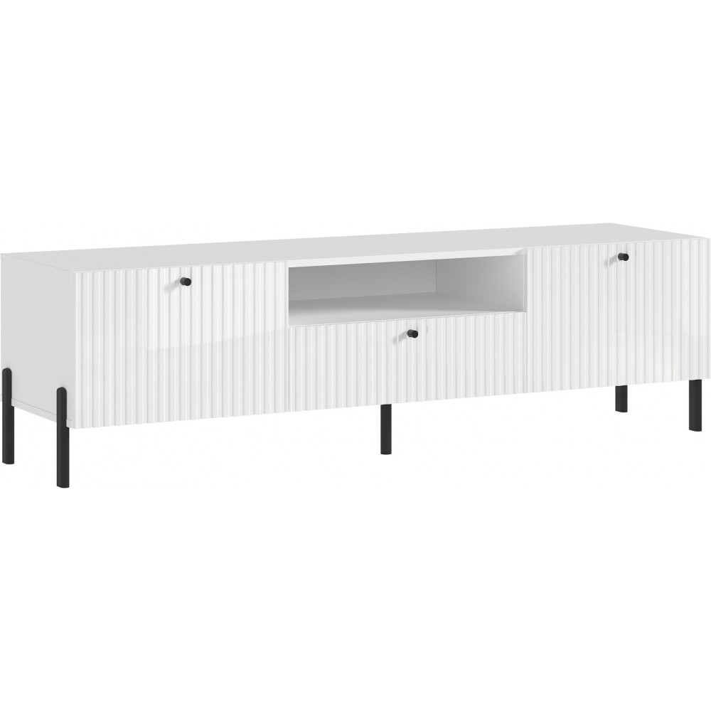 Тумба ТВ Оливия (малая) (металл), Белый, Белый Глянец