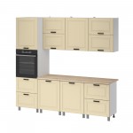 МК Аленушка 2,4м Астра Крем,скоба черный,сонома