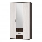 Шкаф трехдверный Белла, венге/ясень белый
