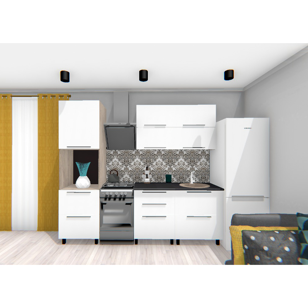 Кухня Этна 2.0 м. Комплект 1, софт вайт