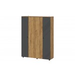 Шкаф четырехстворчатый Байкал, Дуб Золотой, Графит