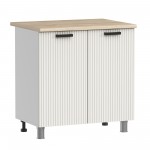 МК Аленушка Н 800 Лотос Молочный,скоба антрацит (со столешницей)