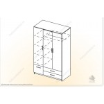 Шкаф трехстворчатый Престиж