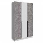 Шкаф Мадрид (1,3) без зеркала белый/ателье светлое