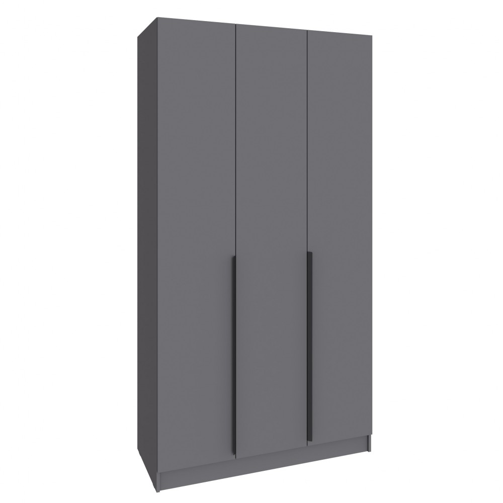 Шкаф Мадрид (1,2) с 3 ящ. внутри без зеркала графит серый