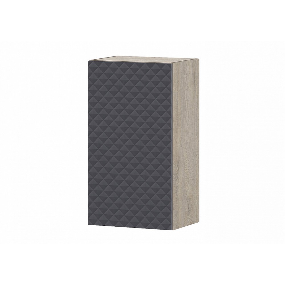 КГ Этна Шкаф навесной 4в1 Софт Графит Гиза