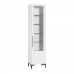 Шкаф-пенал Валенсия 13.218, Белый шагрень