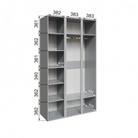 Шкаф Альта 1,3 с зеркалом
