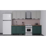 ГК Аленушка 2 м Лилия Керамика/Изумруд, черный (без столешницы)