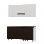 Готовая кухня Розалия (со столешницей 26 мм), Ясень Анкор светлый, Венге