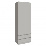 Шкаф Мадрид (0,8) с 2 ящ. без ручек без зеркала кашемир