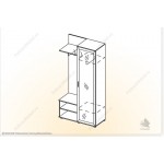 Прихожая Классика универсальный модуль М-3
