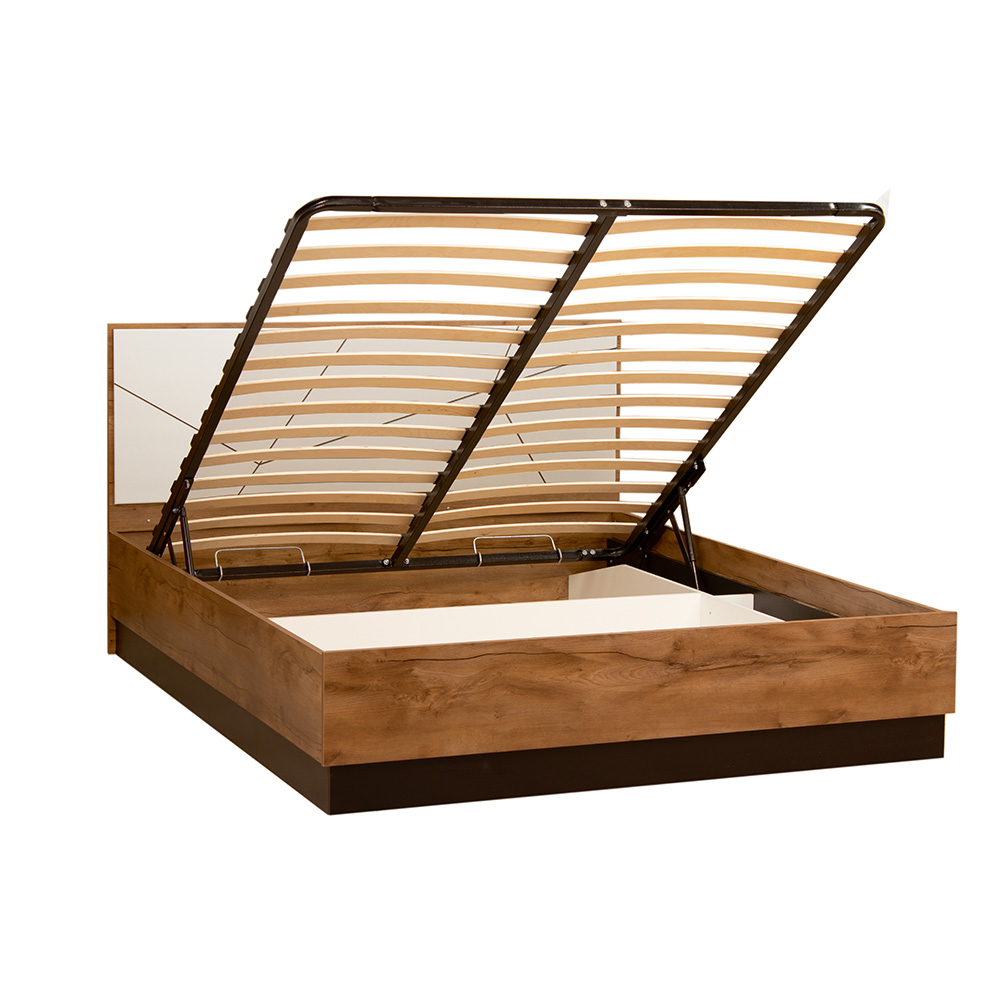 Кровать с подъемным механизмом Гамма 54.15, Таксония, Белый