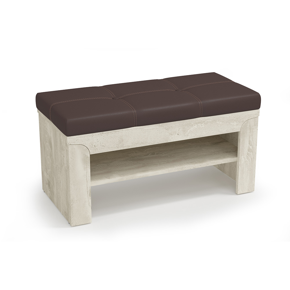 Тумба Лючия 33.21, Бетон пайн белый, Венге