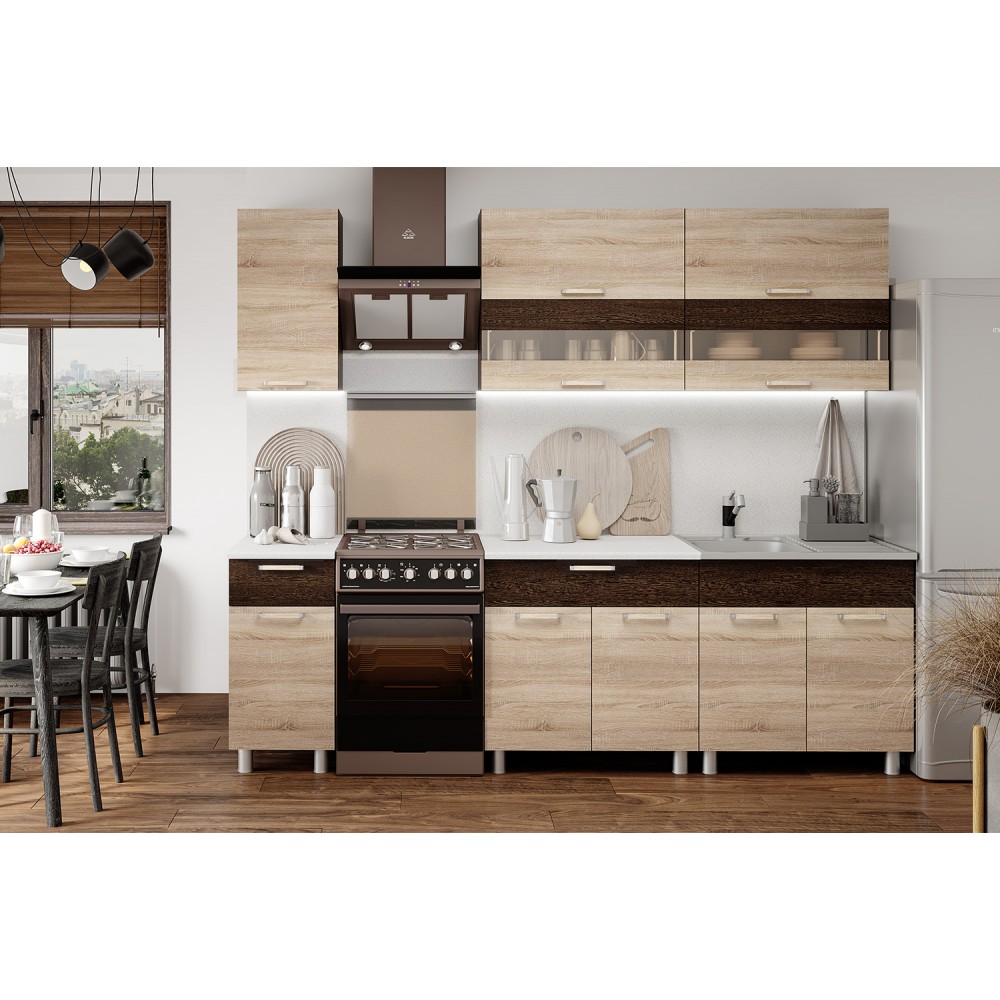 Кухня Монтана 2,0, Венге, Дуб сонома