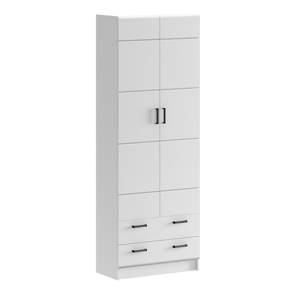 Шкаф Вега, Белый глянец холодный, Белый