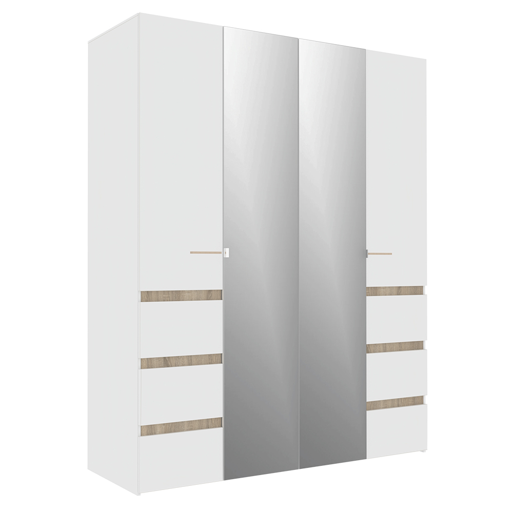 Шкаф 4-х створчатый Анона 8, белый