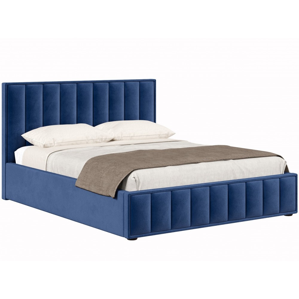 Кровать с подъёмным механизмом 1800 Анкона, темно-синий