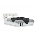 Кровать с подъемным механизмом Магнолия 1,6м, Белый глянец холодный