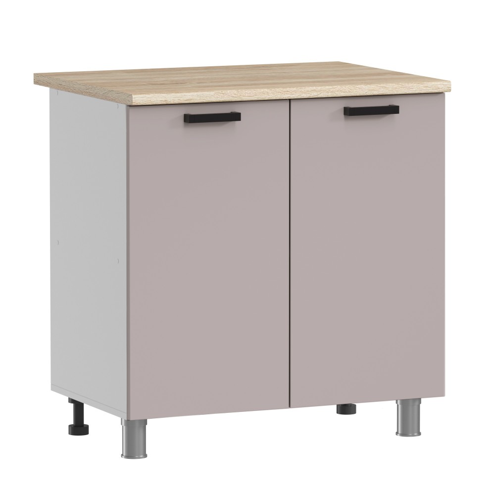 МК Аленушка Н 800 Лаванда Кашемир, скоба черный (без столешницы)