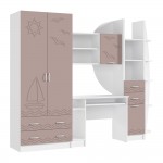 Стенка Юниор-2, Шарли Pink, Белый