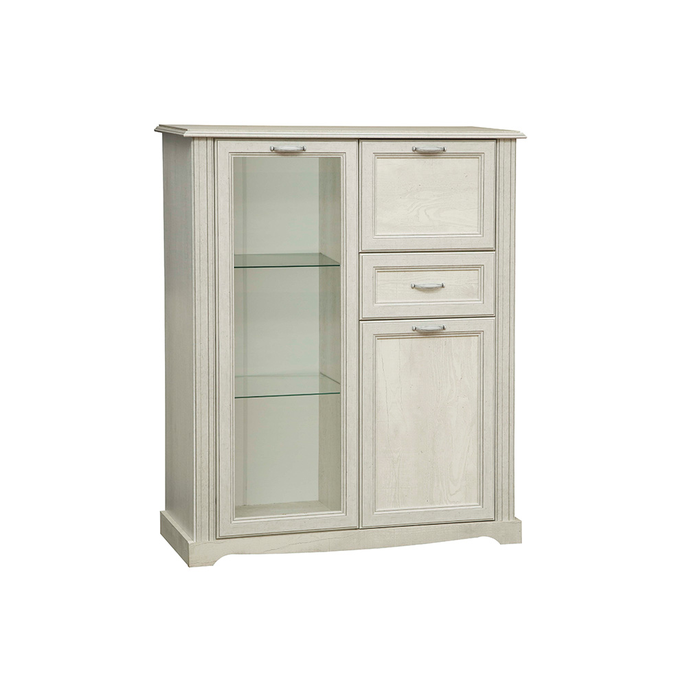 Шкаф комбинированный Сохо 32.09, Бетон пайн белый