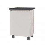 Шкаф со столешницей Берген Лайт 6с1, Дуб смоки, Кашемир