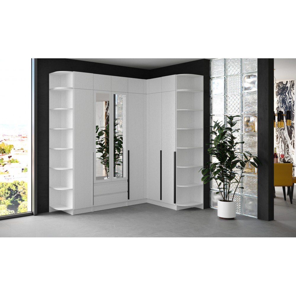 Мадрид Гардеробная система угловая 145/90/65,Кашемир