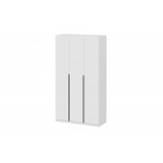 Шкаф распашной с наполнением (7 полок + 2 ящика + штанга) ШК 5 (1200), Белый