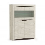 Шкаф комбинированный Лючия 33.15, Бетон пайн белый, Венге