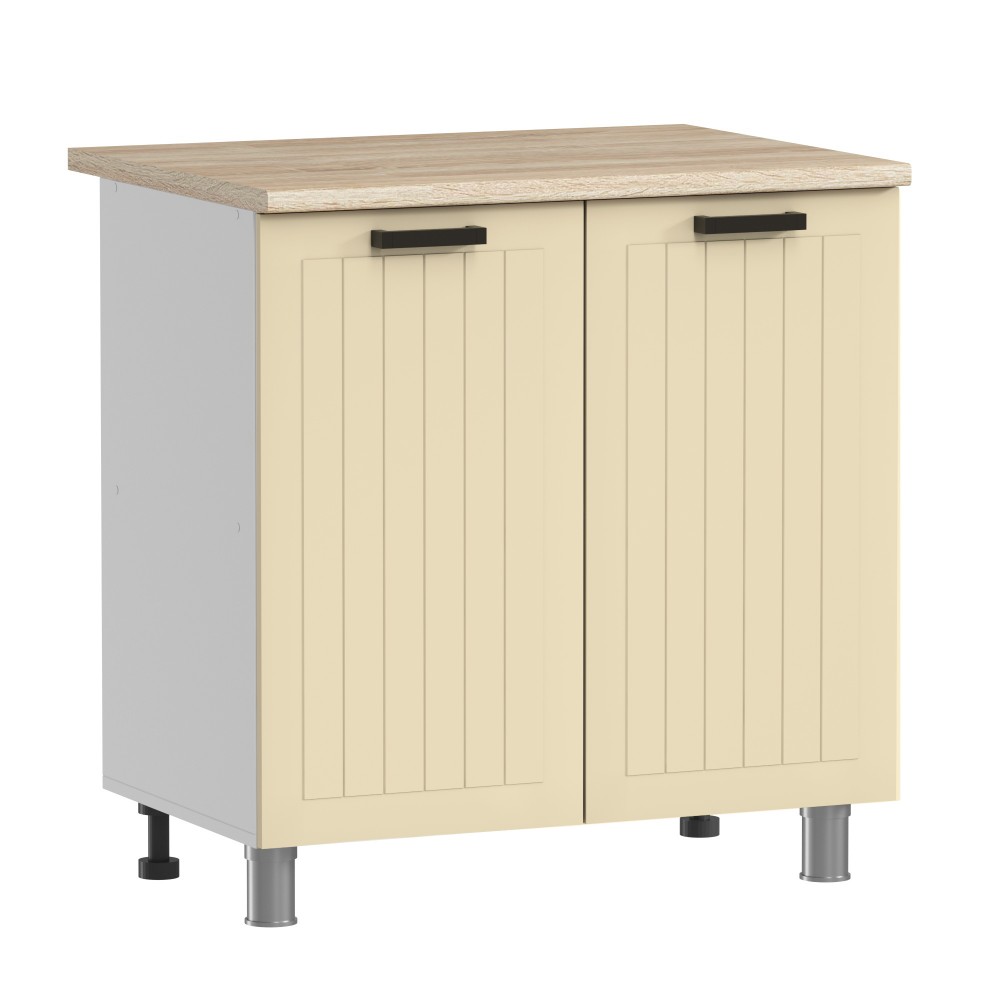 МК Аленушка Н 800 Орхидея Крем, скоба черная (без столешницы)