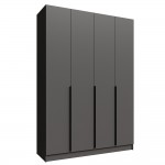 Шкаф Мадрид (1,6) без зеркала графит серый