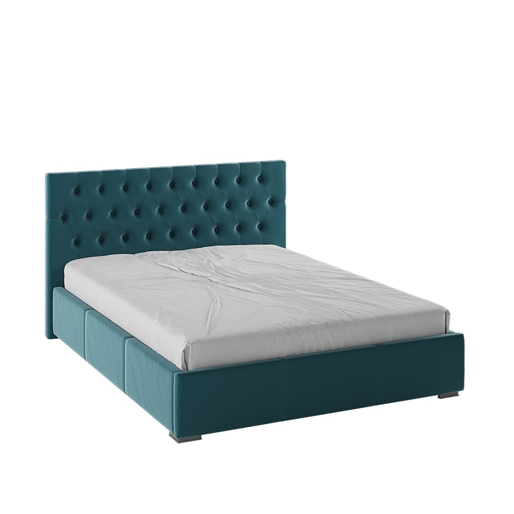 Кровать с ортопедическим основанием Октавия 160х200, Бирюзовый