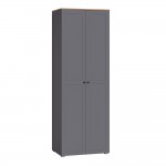 Шкаф для одежды Остин 13.336.02, Серый графит, Дуб золотой