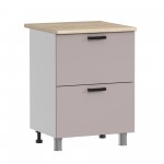 МК Аленушка Н2Я 600 Лаванда Кашемир, скоба черный (со столешницей)