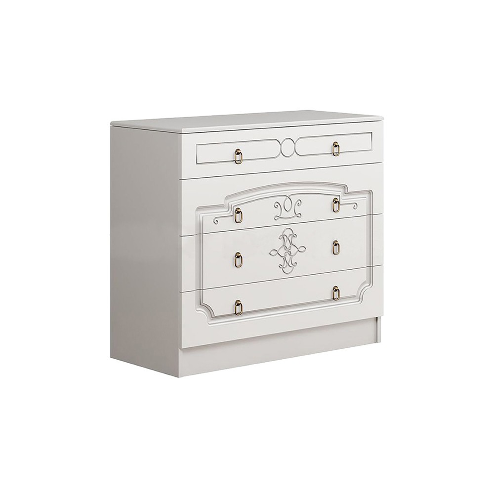 Каролина Комод (Белый глянец холодный, белый)